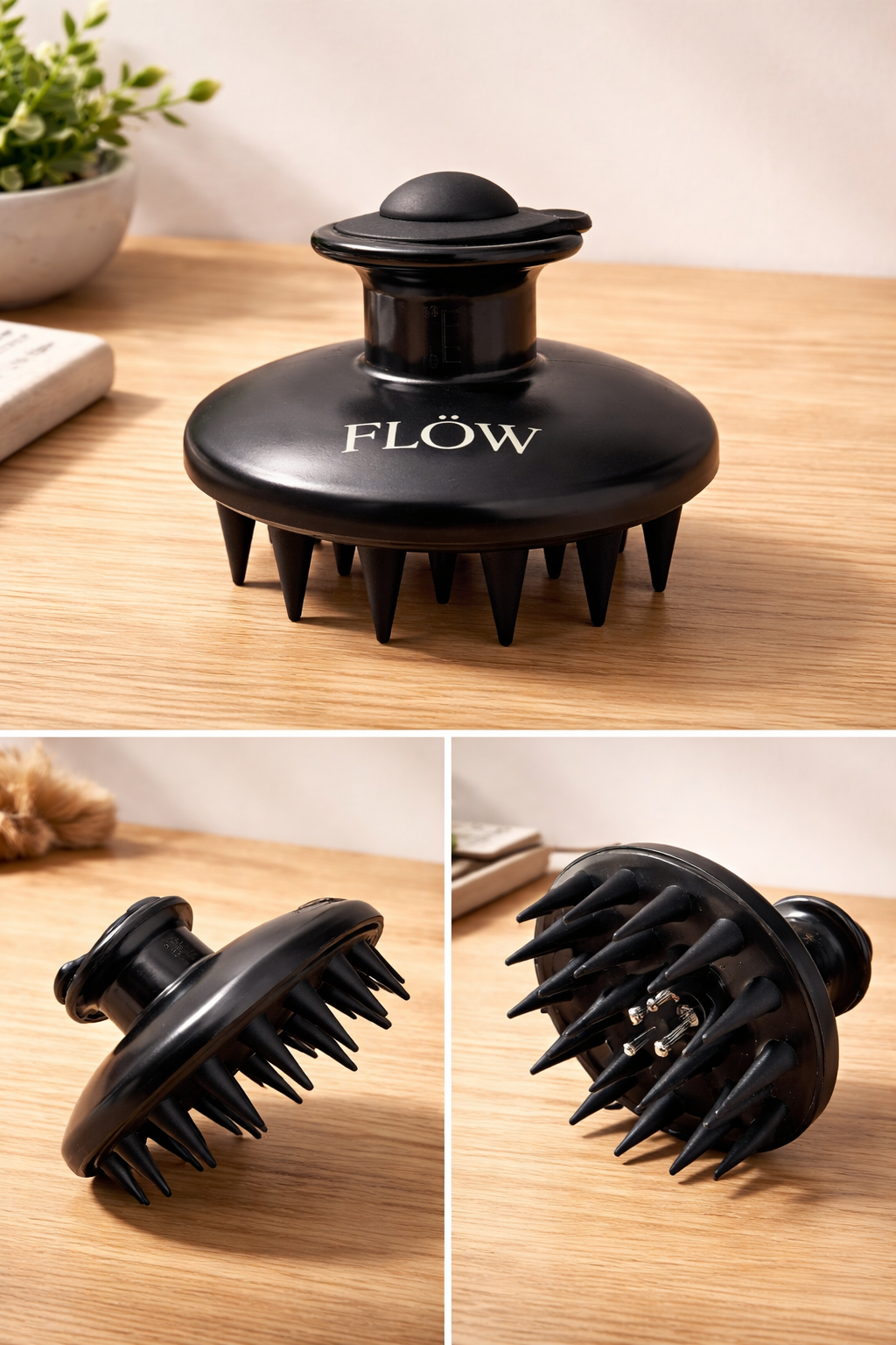 Brosse Massante Du Cuir Chevelu Applicateur d'Huile ou Sérum