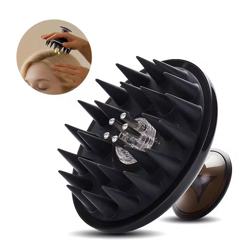 Brosse de massage du cuir chevelu 3 en 1, applicatrice de sérum ou huile.  (Précommande)