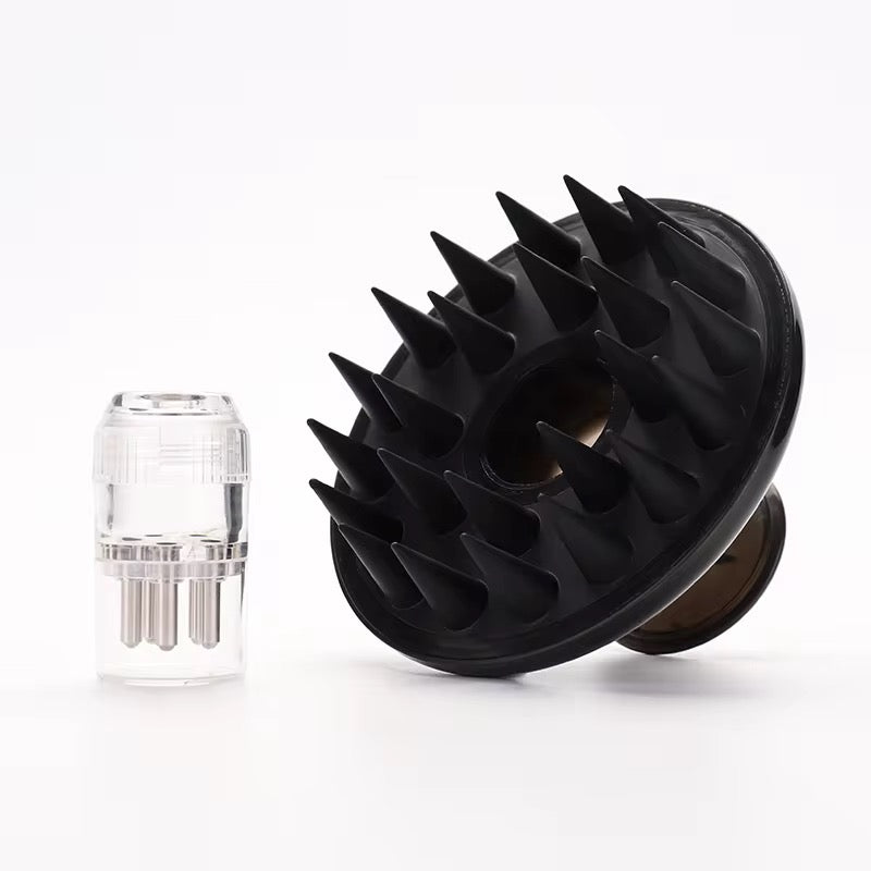 Brosse de massage du cuir chevelu 3 en 1, applicatrice de sérum ou huile.  (Précommande)